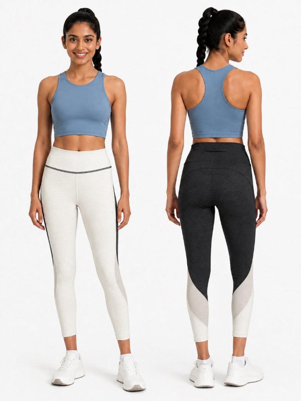 Outdoor Voices TechSweat 7/8 Zoom Leggings Size M Colorblock Athletic